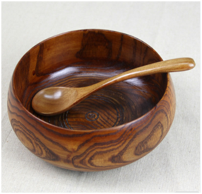 Wooden bowl for lunch