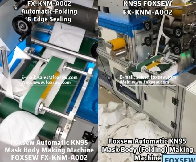 1Automatic KN95 Folding Mask Body Making Machine 1Automatic KN95 Folding Mask Body Making Machine