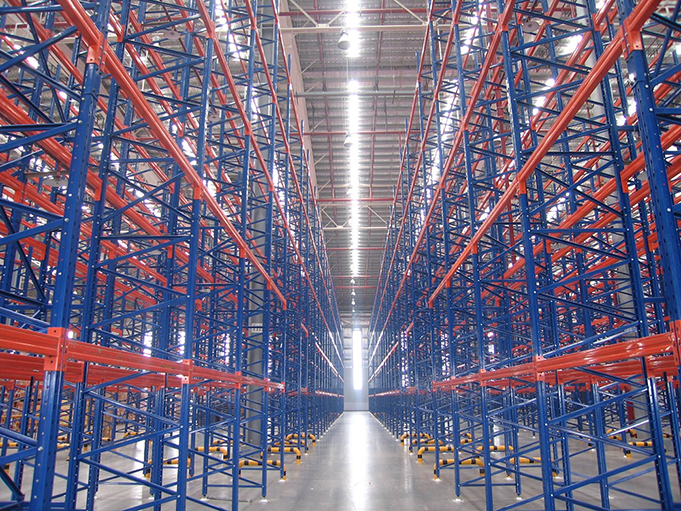 heavy warehouse shelves