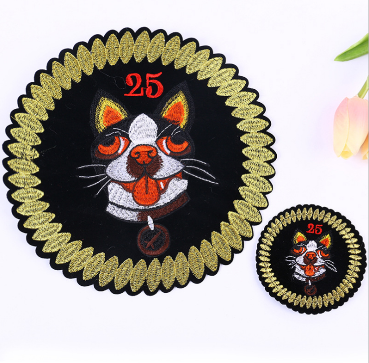 Parche de bordado de perro Dog Embroidery Patch