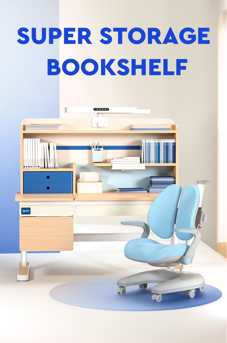 study table with shelf