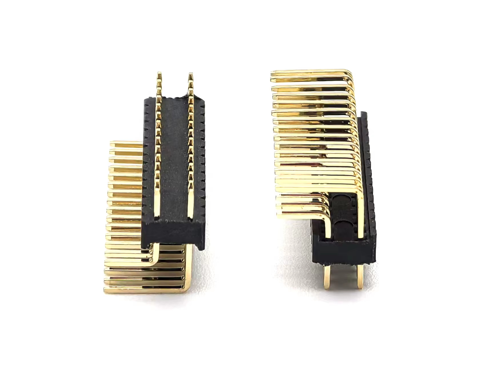 1.27mm Pitch Pin Header Connector Dual Row Right Angle SQ0.46mm H2.54mm 2*15P 1.27mm Pitch Pin Header Connector Dual Row Right Angle SQ0.46mm H2.54mm 2*15P