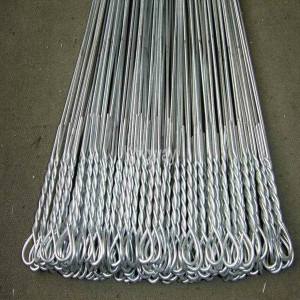 Galvanisé à une seule boucle galvanized single loop tie wire