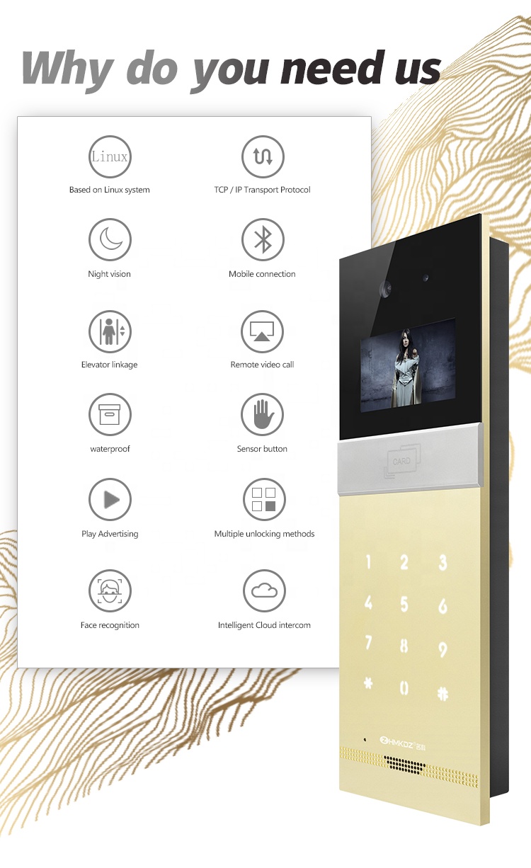 Morden Style Camera Tuya Door Phone Wifi Intercom System For Apartments Ring Video Doorbell6 Morden Style Camera Tuya Door Phone Wifi Intercom System For Apartments Ring Video Doorbell6