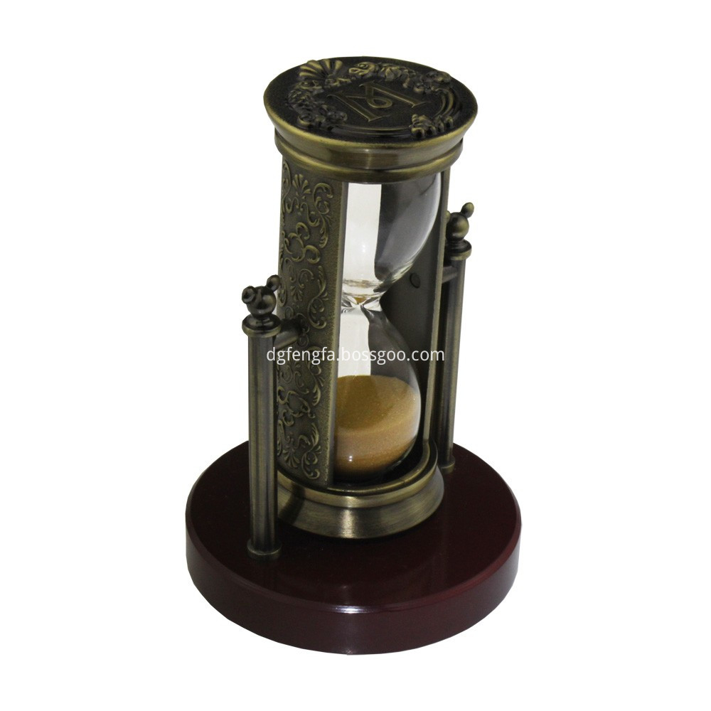 Exquisite Ancient Copper Plating Zinc Alloy Hourglass