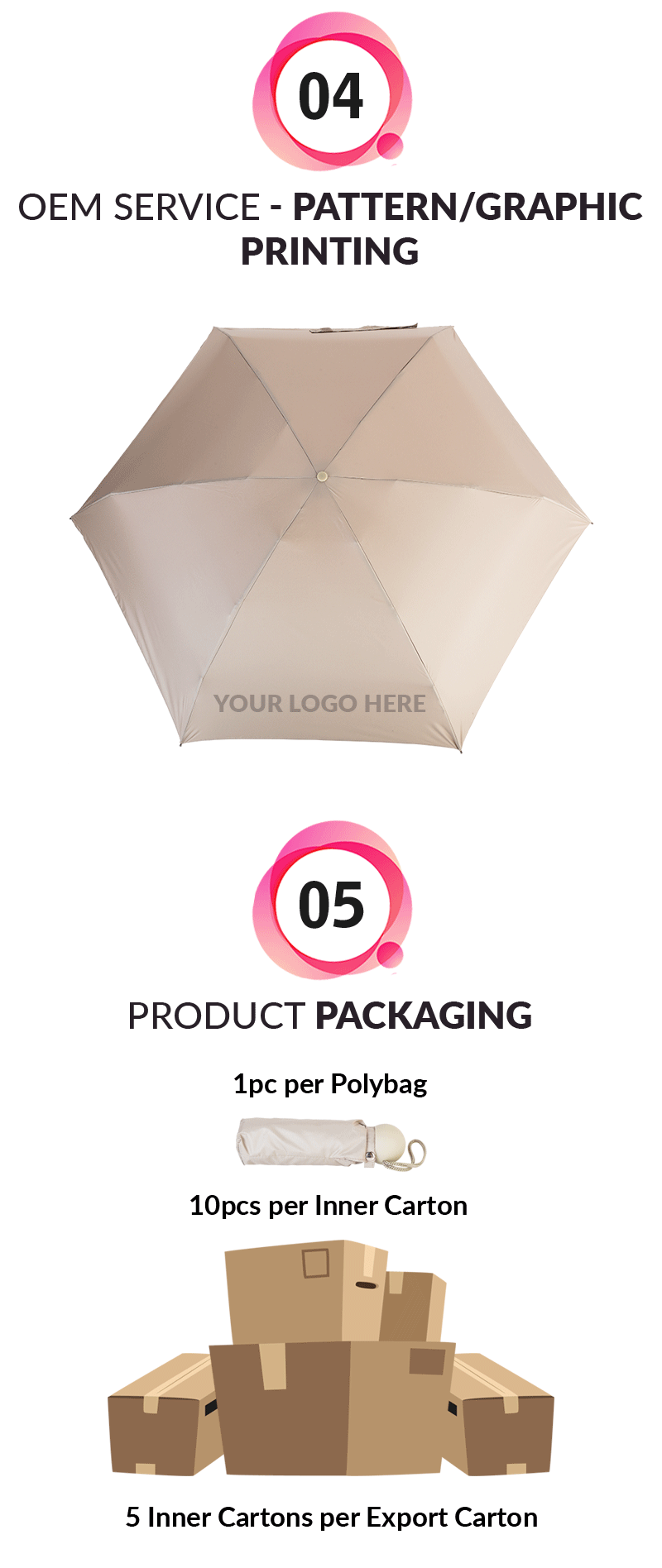 Parapluie de voyage compact Compact Travel Umbrella