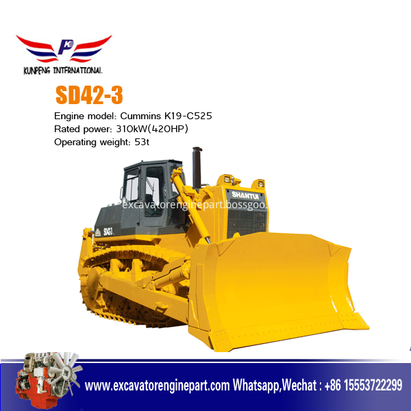 Maquinaria de construcción Shantui SD42-3 420HP excavadora de pantano Construction equipment Shantui SD42-3 420HP swamp bulldozer