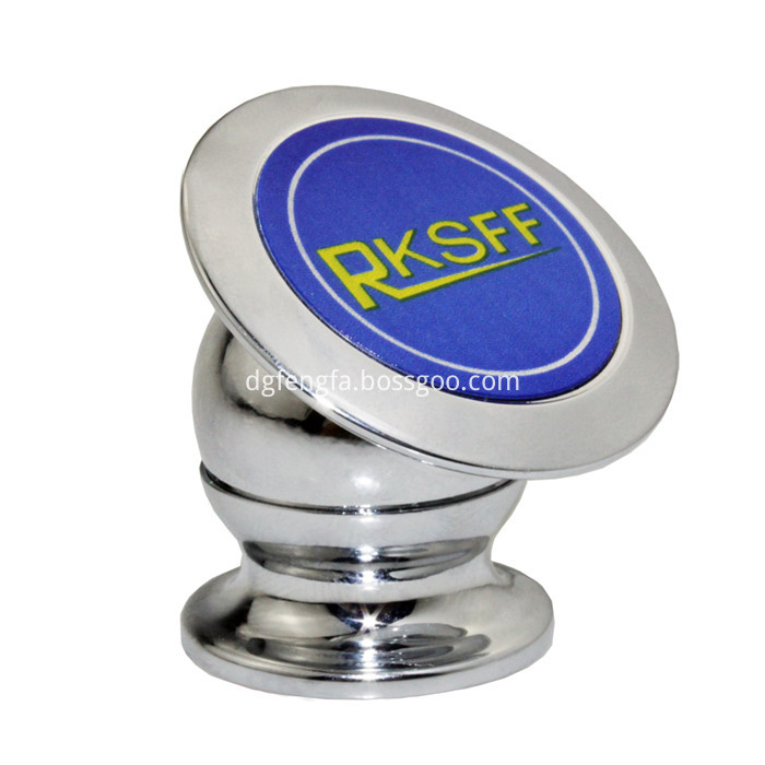 Zinc Alloy Magnetic Phone Holder Silver