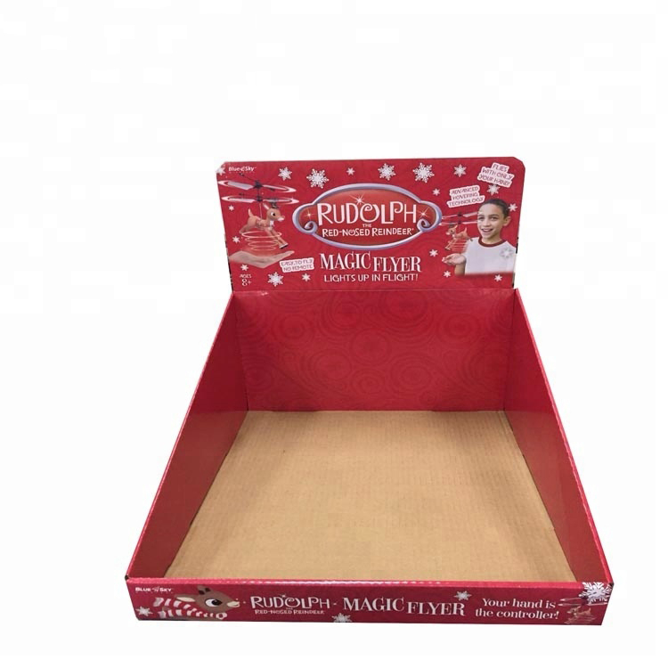 スーパー段ボール紙箱フロアディスプレイラック Supermarket Corrugated Paper Box Floor Display Rack