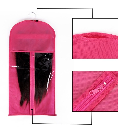 Wholesale Non-woven Clear Wig Storage Bag With Hanger Supplier, Supply Various Wholesale Non-woven Clear Wig Storage Bag With Hanger of High Quality