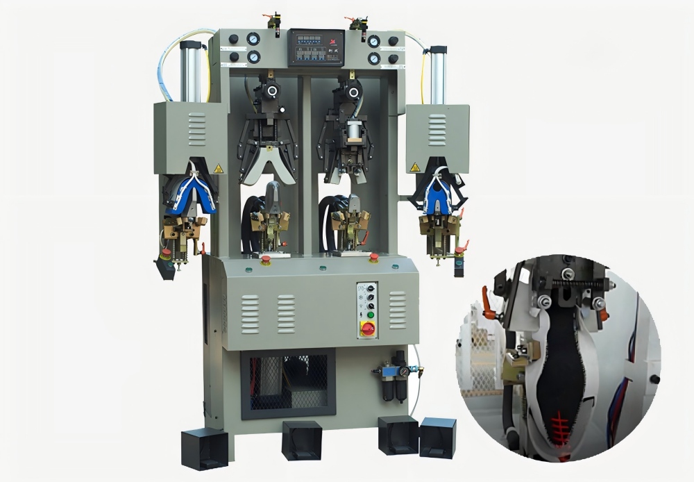 LC-299 Back Part Forming Machine For Moccasin Shoes (4) LC-299 Back Part Forming Machine For Moccasin Shoes (4)