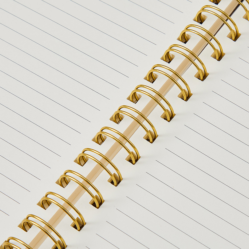 Wood material cover spiral notebook6 Wood material cover spiral notebook6