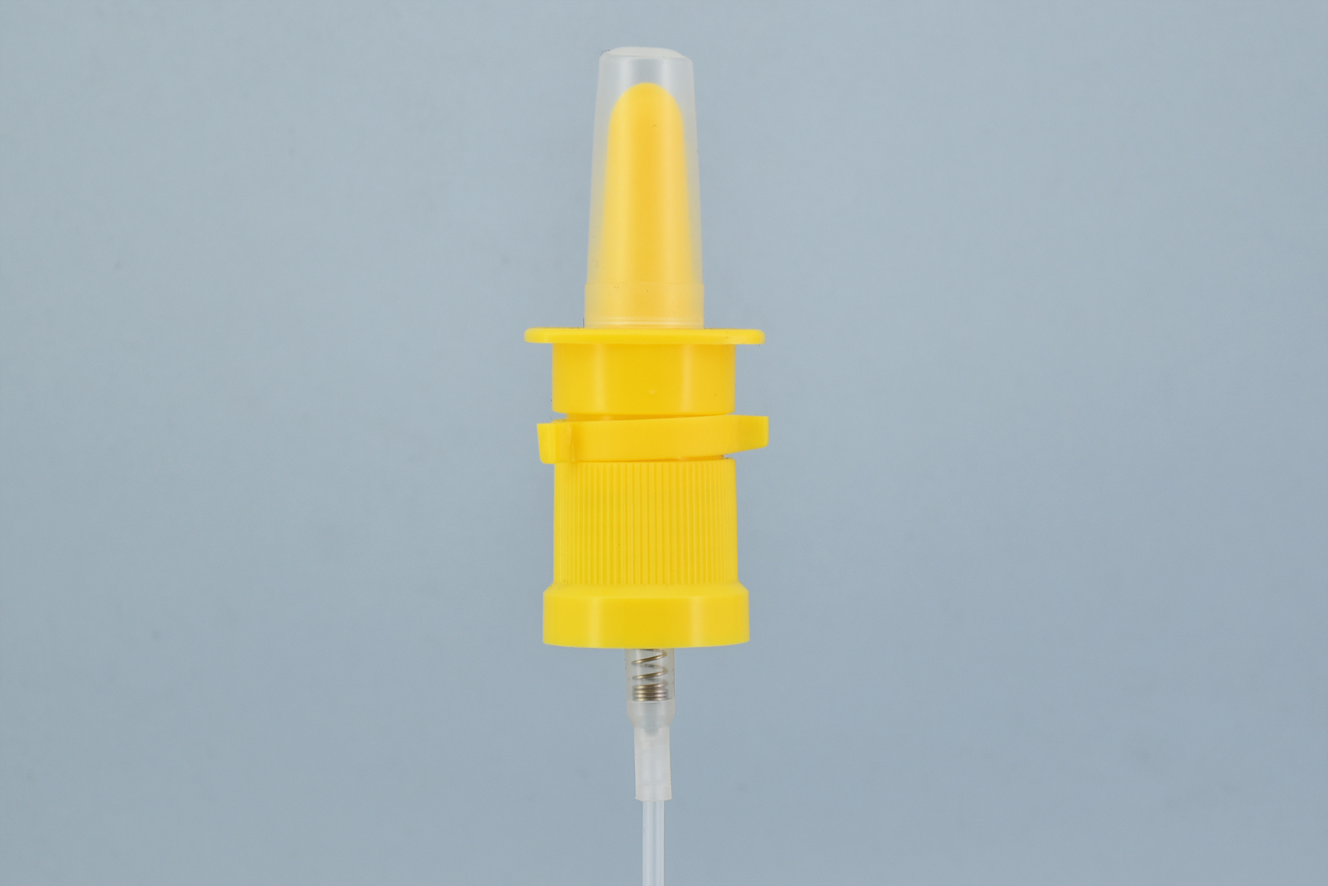 18/415 Yellow Nasal Sprayer Pump with Clear Dust Cap 18/415 Yellow Nasal Sprayer Pump with Clear Dust Cap