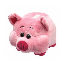 Classic upright ears pink piggy bank plush toys