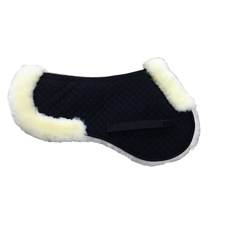 Tapis de selle demi peau de mouton half sheepskin saddle pad