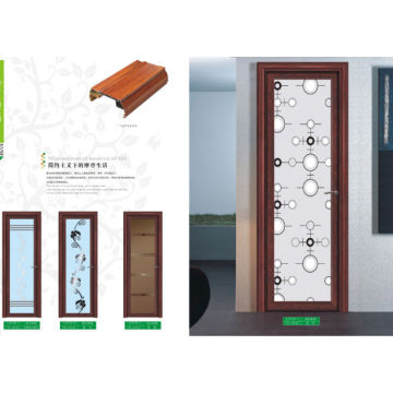 Glass Design Aluminium Bedroom Toilet Bathroom Interior Door Price China Manufacturer