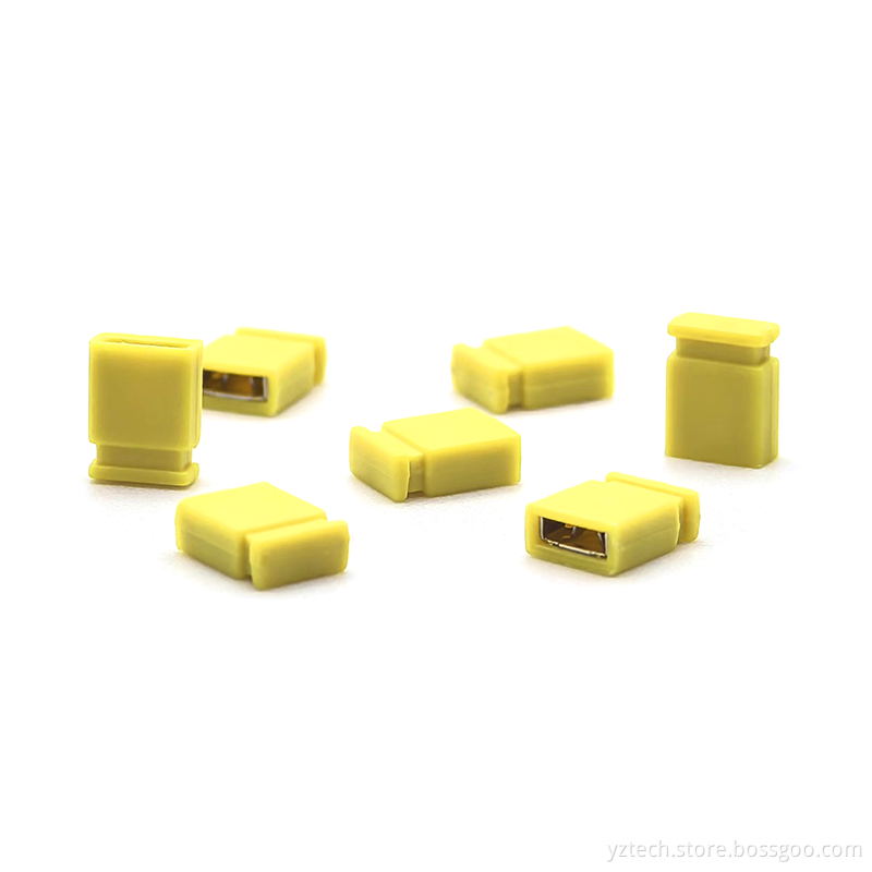 2.54 Fireproof Yellow Closed Circuit Cap Short Circuit Cap 2.54 Fireproof Yellow Closed Circuit Cap Short Circuit Cap