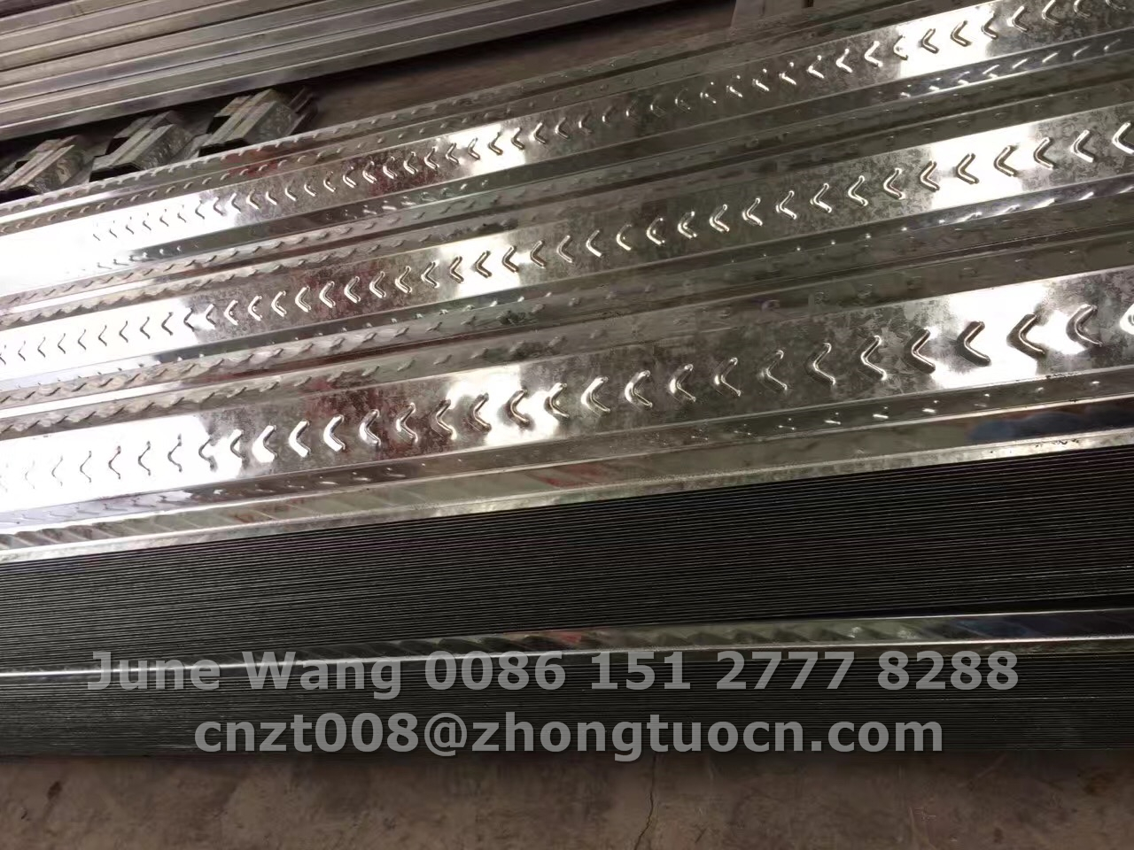 finished product of steel floor deck roll forming machine
