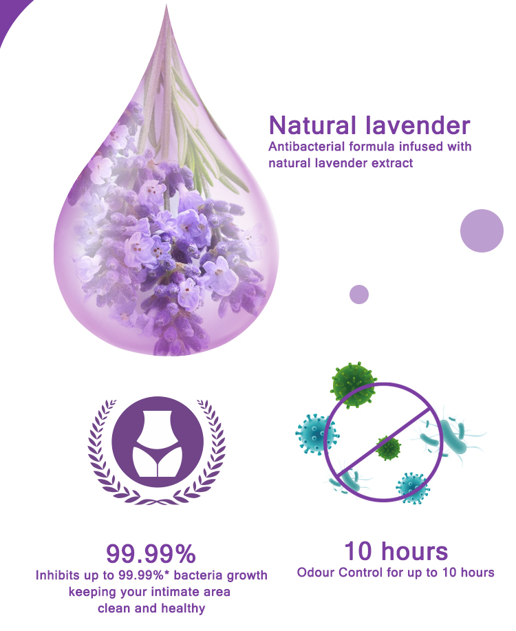 Lavender sanitary pad Lavender sanitary pad
