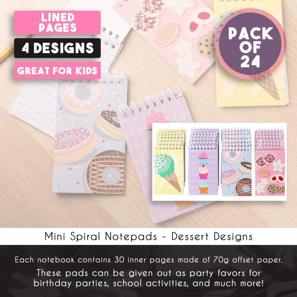 Dessert Mini Spiral Notebook 5 Dessert Mini Spiral Notebook 5