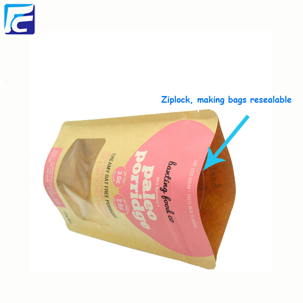 Banana Chips Túi Bao Bì Giấy Banana Chips Paper Bags Wholesale