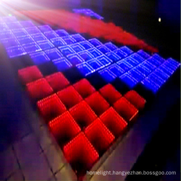 Tempered Glass Portable Interactive Led Dance Floor Light 3d