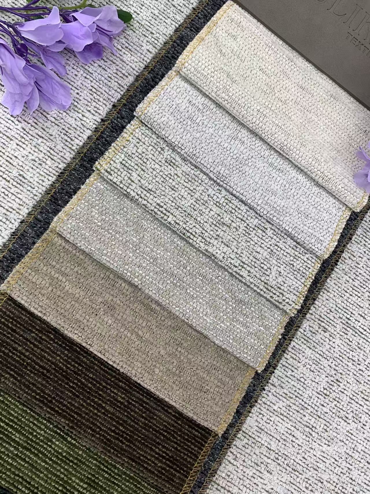 Textured Striped Chenille Upholstery Fabric Textured Striped Chenille Upholstery Fabric