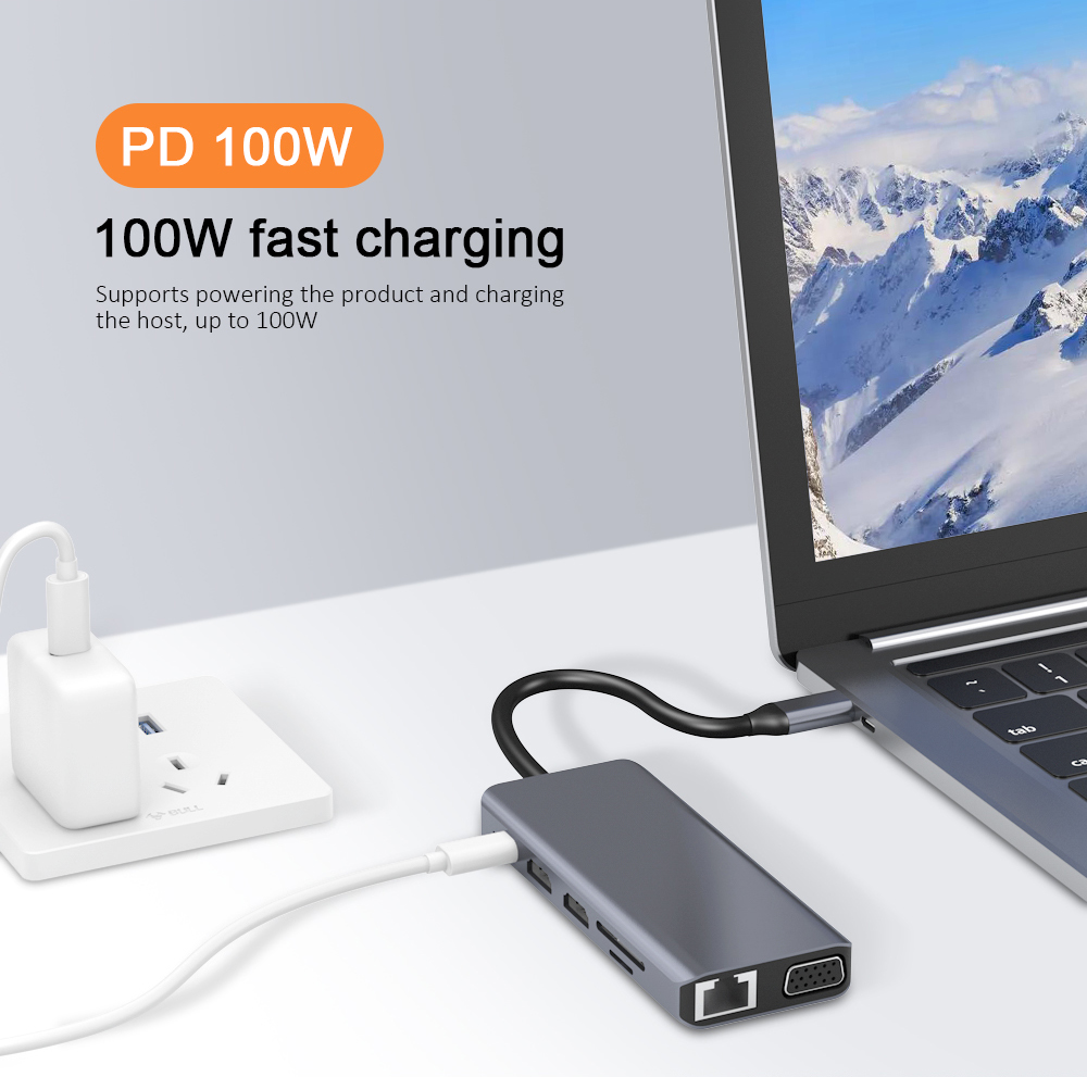 12 in 1 USB C docking station 12 in 1 USB C docking station