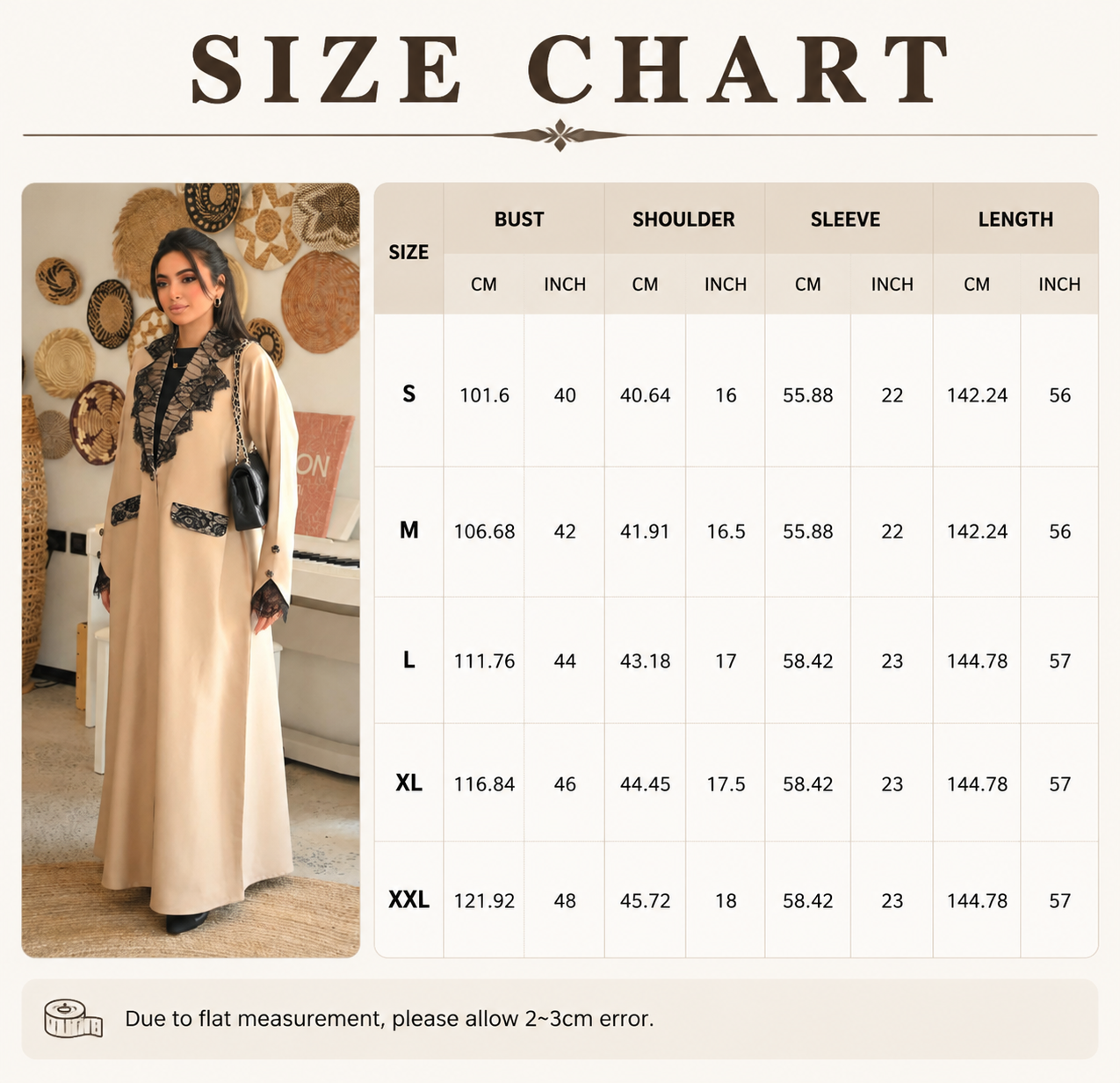 Lace Panel Open Abaya Office Work Abaya Front View Lace Panel Open Abaya Office Work Abaya Front View