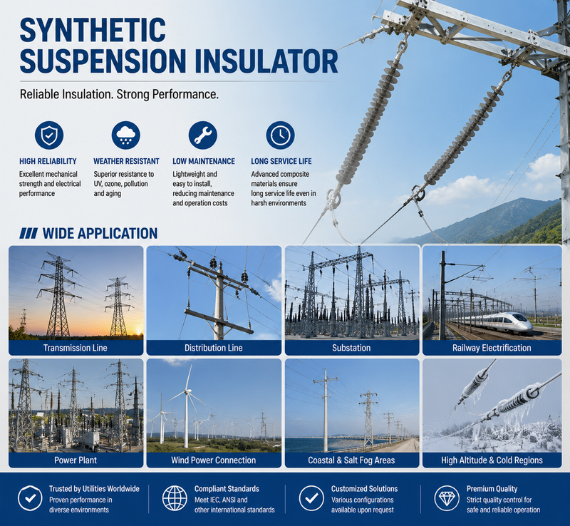 Synthetic Suspension Insulator application Synthetic Suspension Insulator application