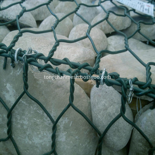 powder coated wire mesh gabion basket