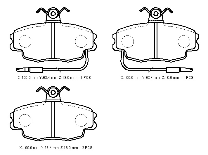 Renault brake pads