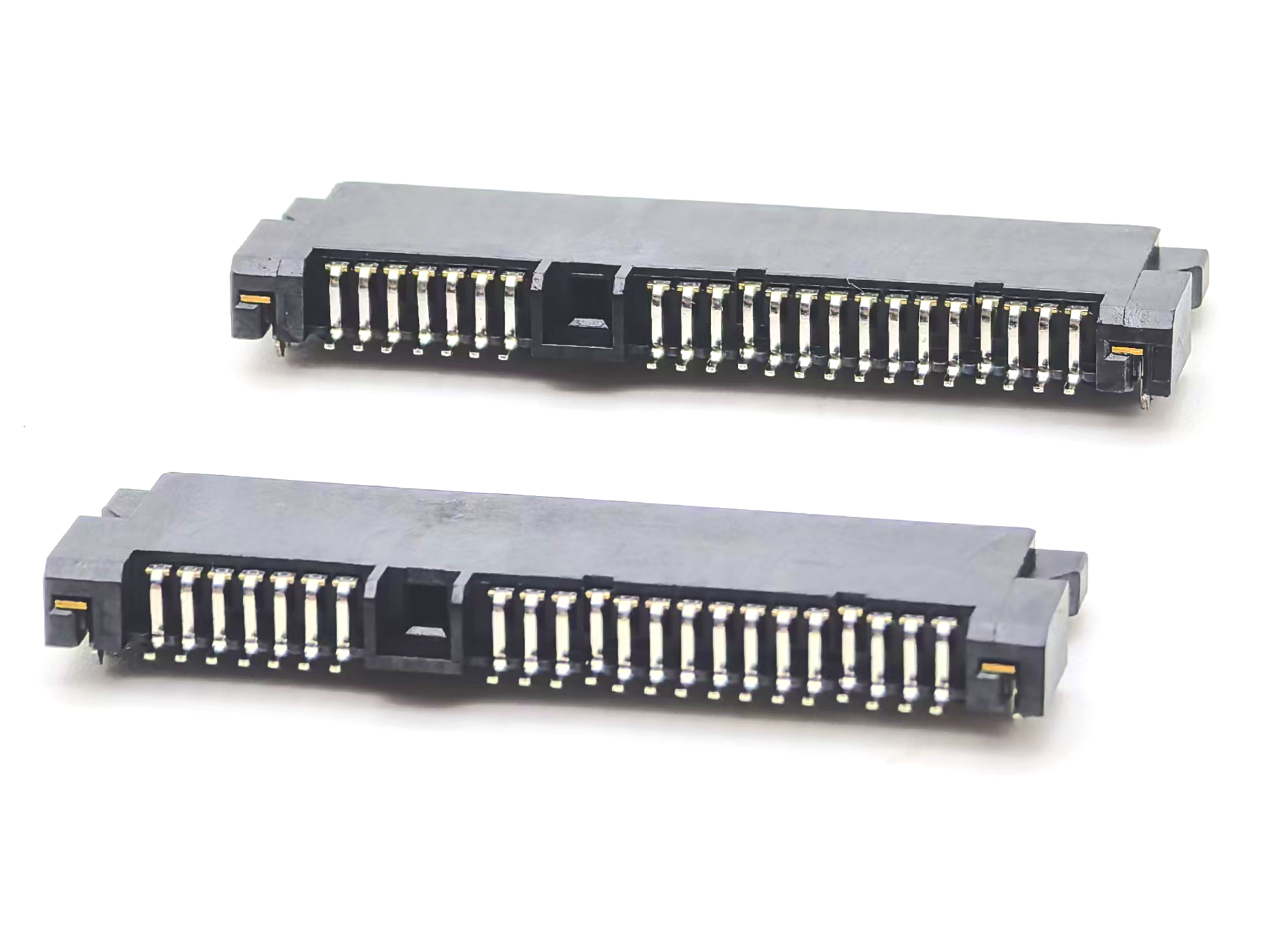 SATA Female 7+15P Plug H3.5 SMT with harpoon Plate-type 22P SATA Female 7+15P Plug H3.5 SMT with harpoon Plate-type 22P