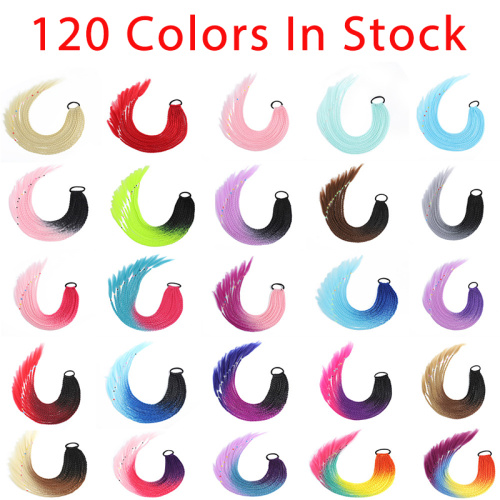 Alileader Colorful Box Ponytail Extensions False Overhead Tail With Rubber Elastic Band Braiding Hair Piece Pigtail Synthetic Supplier, Supply Various Alileader Colorful Box Ponytail Extensions False Overhead Tail With Rubber Elastic Band Braiding Hair Piece Pigtail Synthetic of High Quality