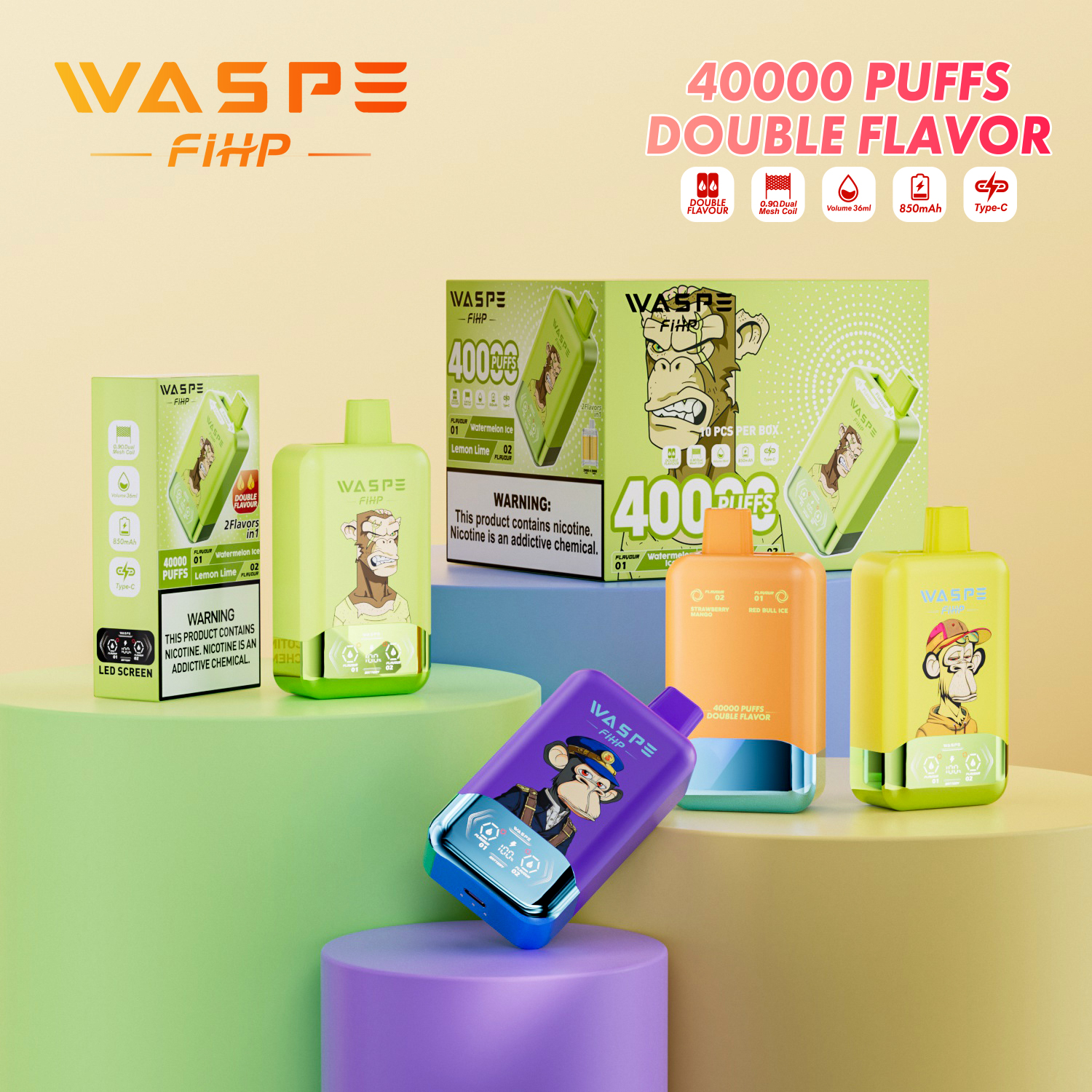 waspe 40k puff waspe 40k puff