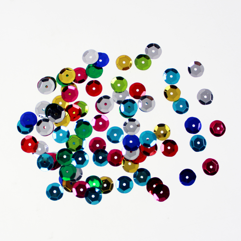 Assorted Colors Cup Shaped Loose Sequins Assorted Colors Cup Shaped Loose Sequins