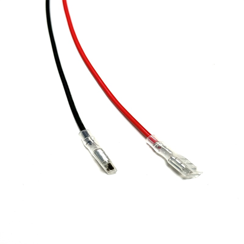 Custom 6.3 Spade Terminal Red & Black Power Jumper Wiring Harness Custom 6.3 Spade Terminal Red & Black Power Jumper Wiring Harness