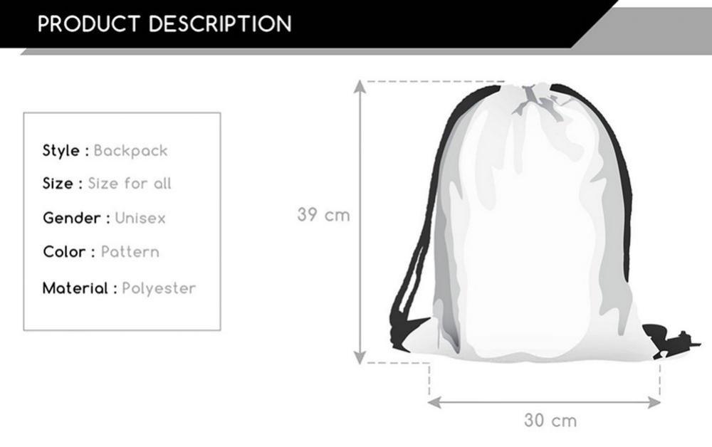 3d Print Drawstring Bag 2 3d Print Drawstring Bag 2