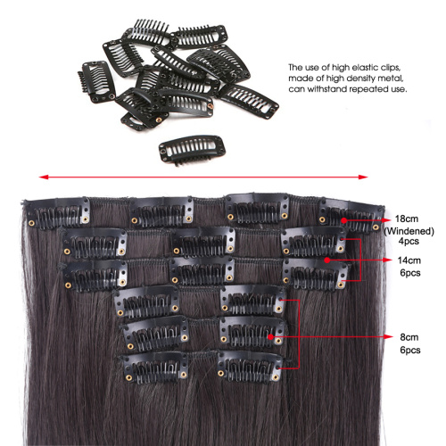 Synthetic Natural Silk Straight Hair 16 Clips Supplier, Supply Various Synthetic Natural Silk Straight Hair 16 Clips of High Quality
