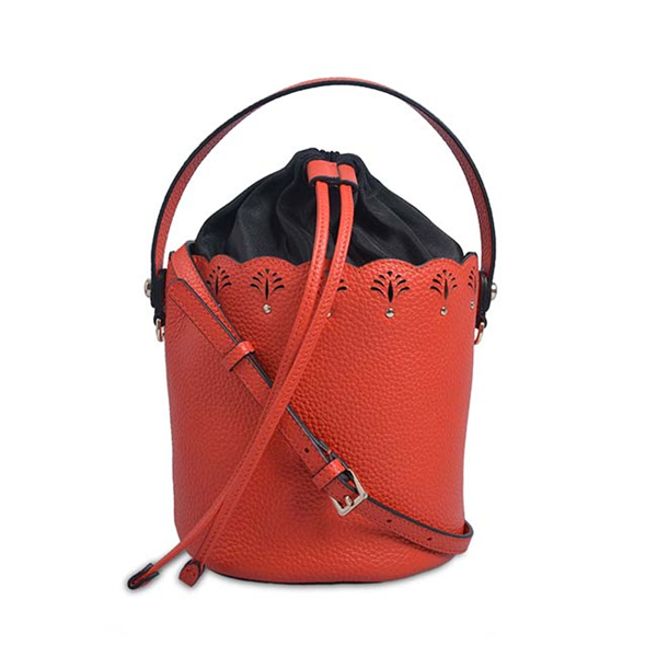 Fashion Leather Female Handbag Bucket Leather Bag