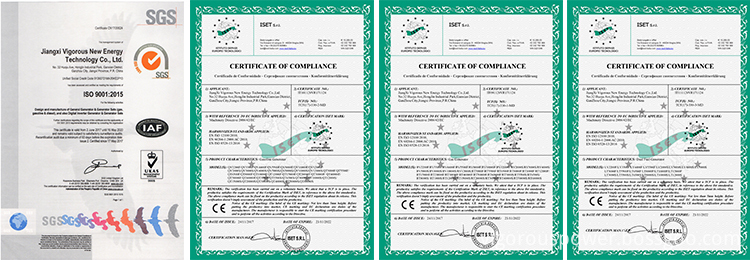 CE & ISO Certificate for Generator CE & ISO Certificate for Generator