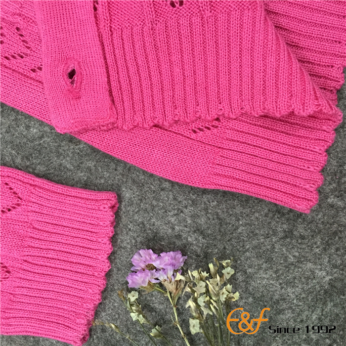 Regular Pointelle Sweater with Sleeves Regular Pointelle Sweater with Sleeves