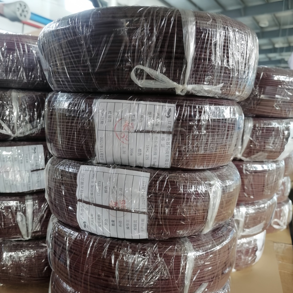 silicone rubber braid wire 0.5mm² BROWN silicone rubber braid wire 0.5mm² BROWN