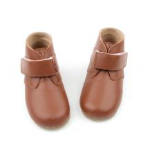 Fashion Leather Winter Buckle Children Boy Ankle Boots