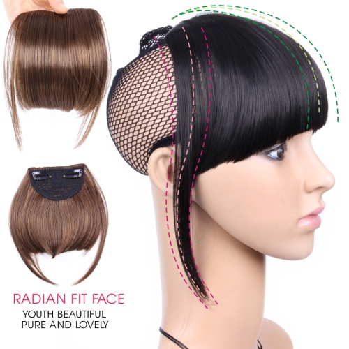 Synthetic Straight Front Neat Fringe Clip In Bangs Supplier, Supply Various Synthetic Straight Front Neat Fringe Clip In Bangs of High Quality