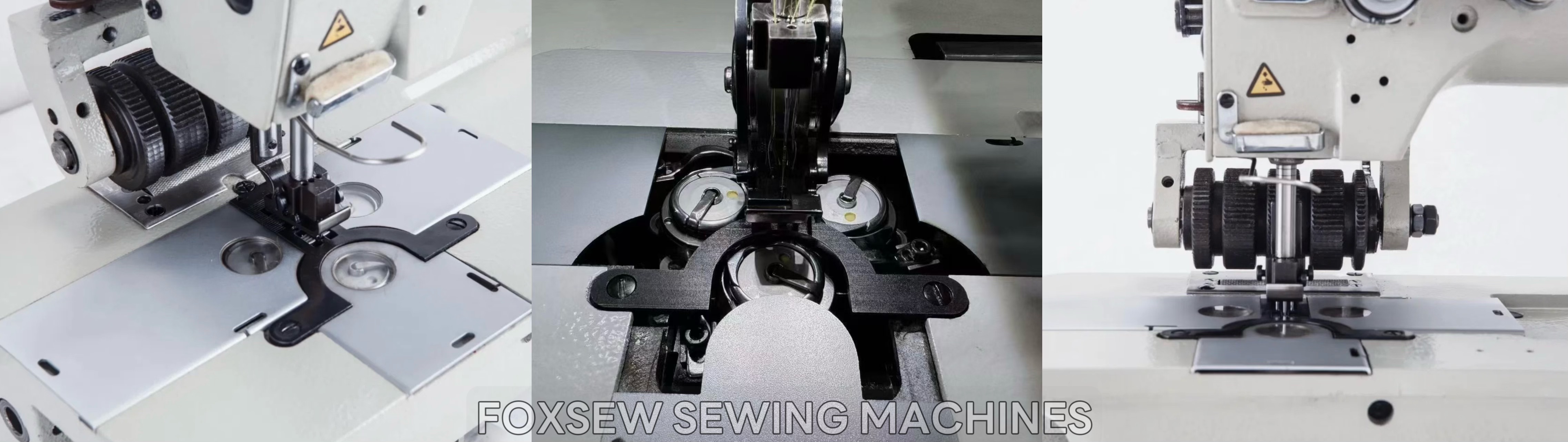 Three Needle Lockstitch Sewing Machine with Puller FOXSEW FX8530 -12 Three Needle Lockstitch Sewing Machine with Puller FOXSEW FX8530 -12