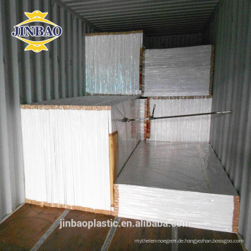 China Jinbao 1 40mm 4x8ft 4x6ft Weiss Pvc Schaum Forex Kunststoff Blatter Brief Hersteller