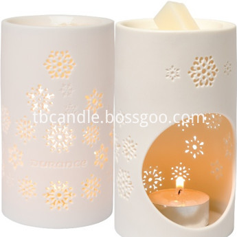christmas decoration snowflake ceramic scented candles