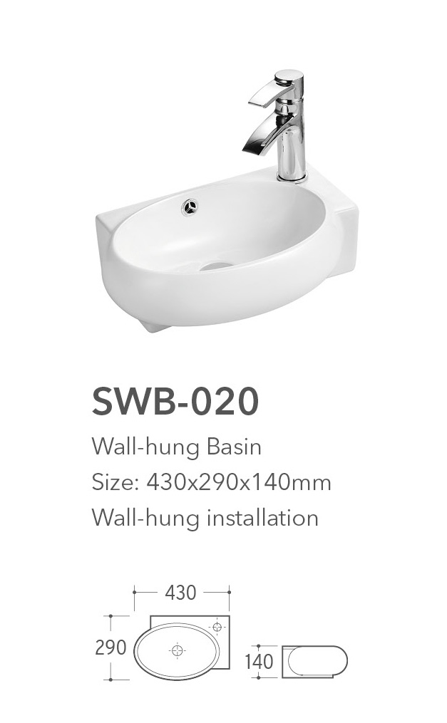 Swb 020 Wb 028 Wall Hung Basin