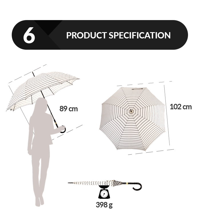 Canne parapluie femme Ladies umbrella walking stick